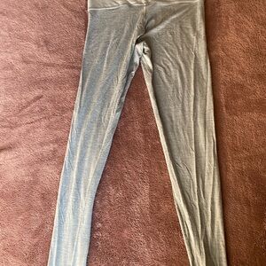 Gray Wool Leggings